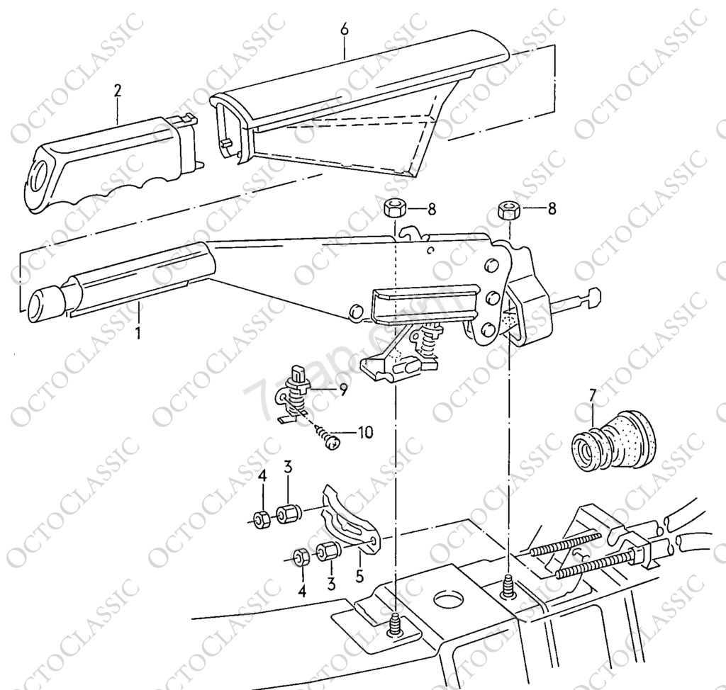 VW Corrado Hand Brake Handle Black 191711327C VW Corrado Hand Brake Handle Black 191711327C
