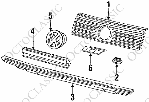 VW Corrado Front Grille Rubber Grommets Bungs (Set of 3) Two Version VW Corrado Front Grille Rubber Grommets Bungs (Set of 3) Two Version