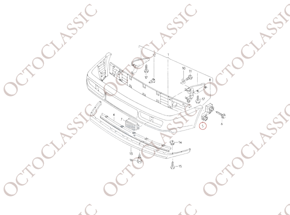 VW Corrado Front Bumper Mounting Brackets SET – Right and Left 535807193 and 535807194 VW Corrado Front Bumper Mounting Brackets SET – Right and Left 535807193 and 535807194