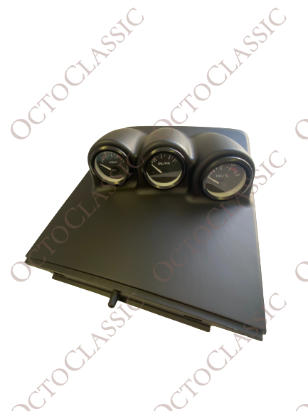 VW New Beetle Center Console 3 VDO Gauges Cover LHD Or RHD 1C0858061B VW New Beetle Center Console 3 VDO Gauges Cover LHD Or RHD 1C0858061B