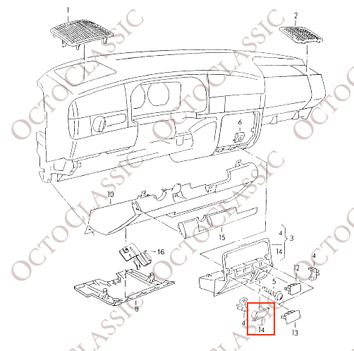 VW Golf MK3 VRT OBD Port Cover Trim Black NLA 1H1858981C VW Golf MK3 VRT OBD Port Cover Trim Black NLA 1H1858981C