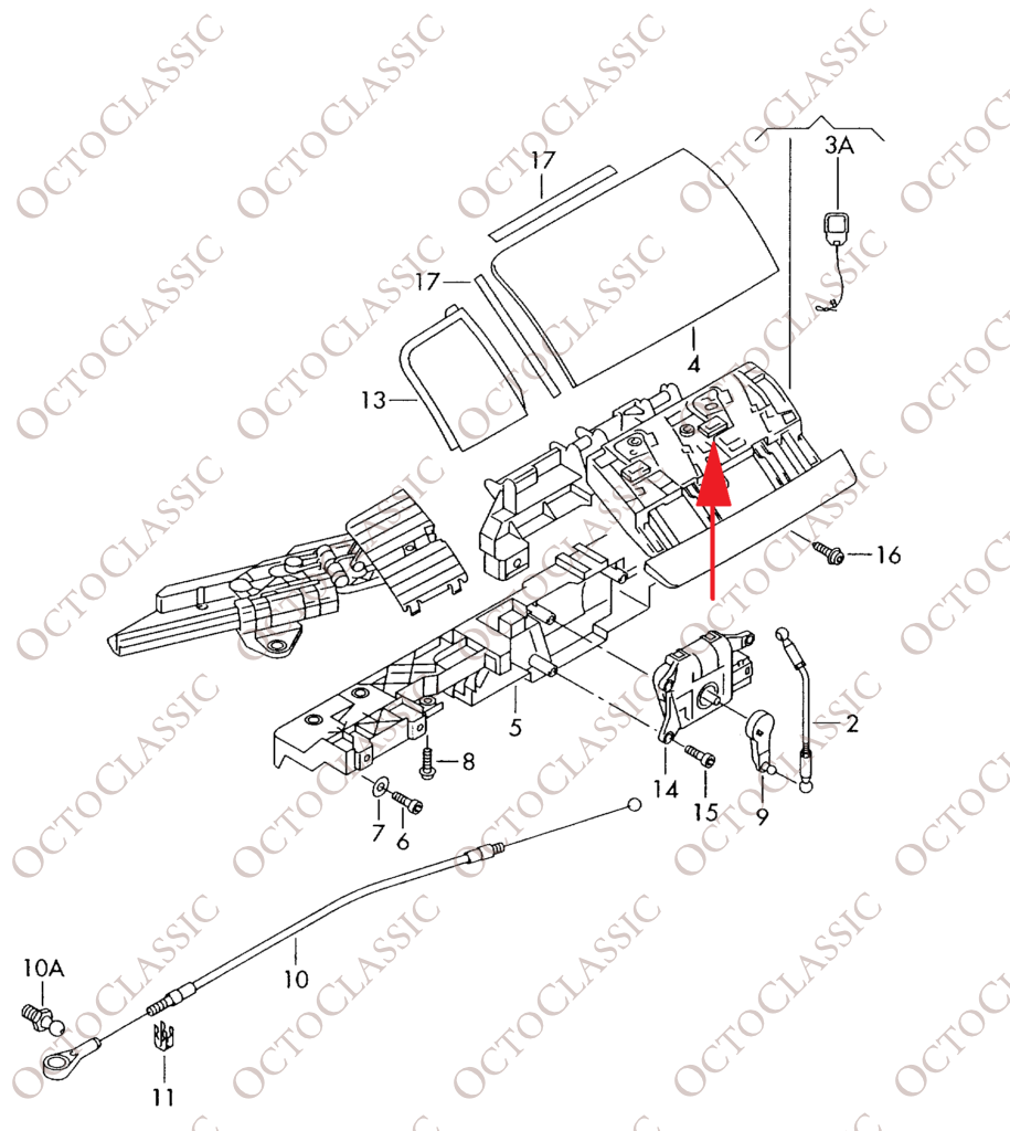 VW New Beetle Sliding Element For Soft Top Flap Left Or Right Black 1Y0871349B / 1Y0871350B VW New Beetle Sliding Element For Soft Top Flap Left Or Right Black 1Y0871349B / 1Y0871350B