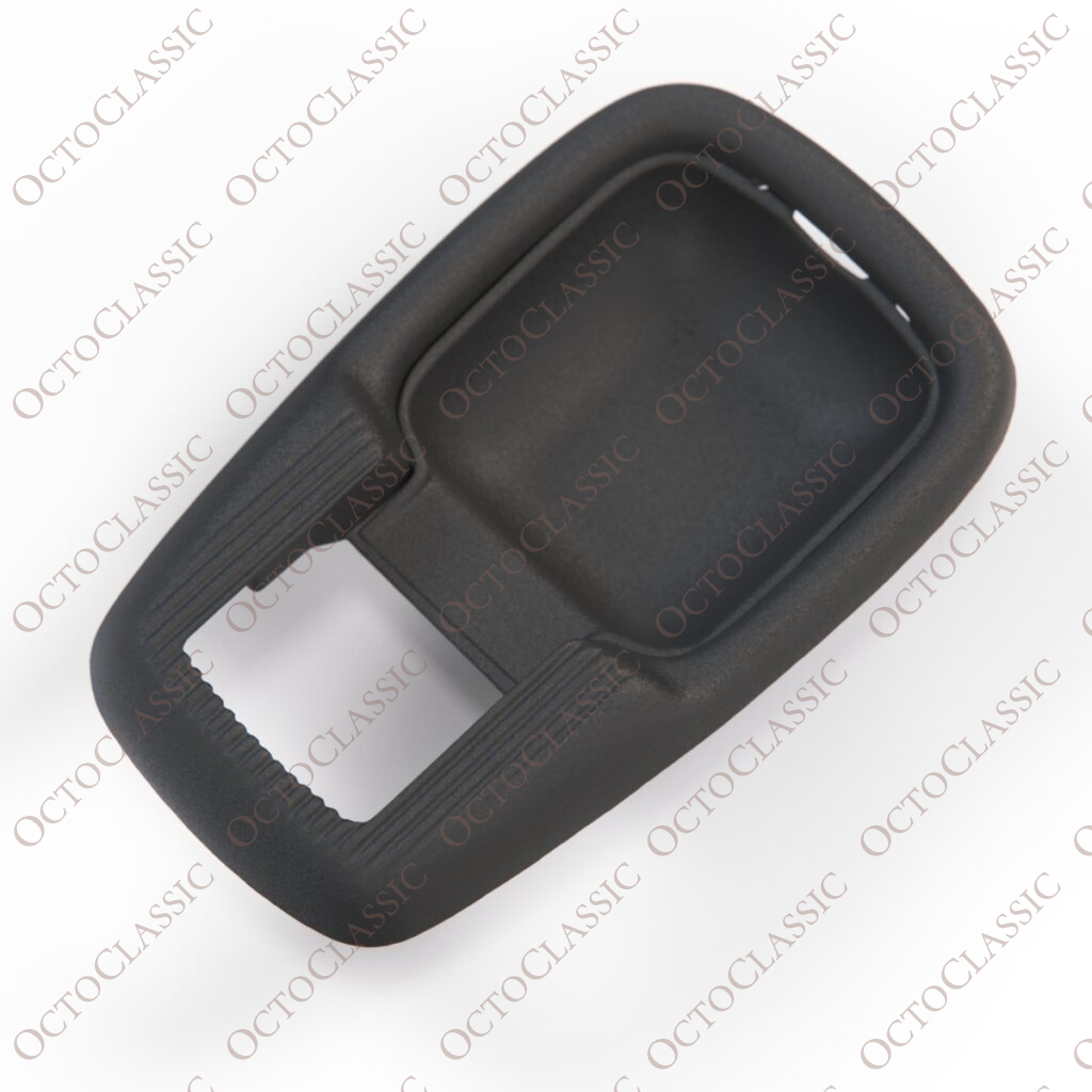 VW Door Pull Latch Cover Surround & Plate Black 111837239B VW Door Pull Latch Cover Surround & Plate Black 111837239B