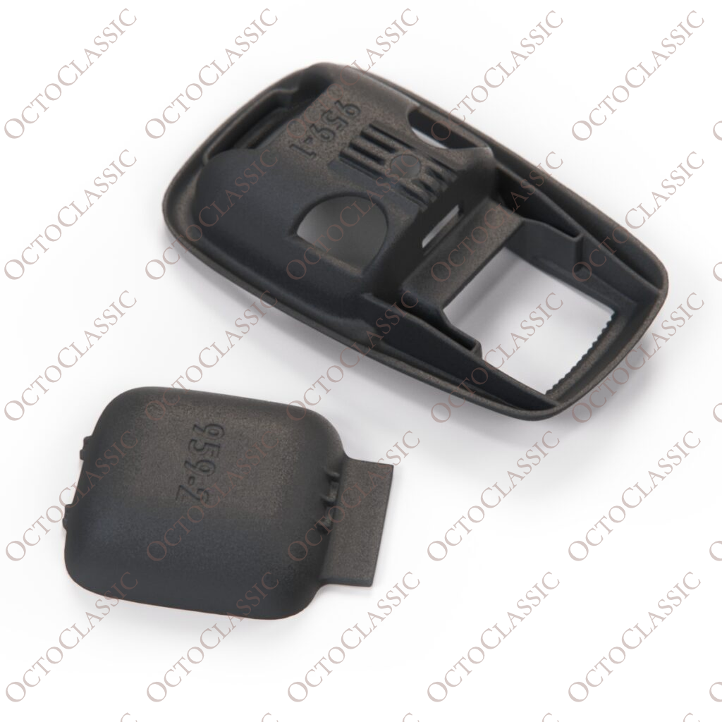 VW Door Pull Latch Cover Surround & Plate Black 111837239B VW Door Pull Latch Cover Surround & Plate Black 111837239B