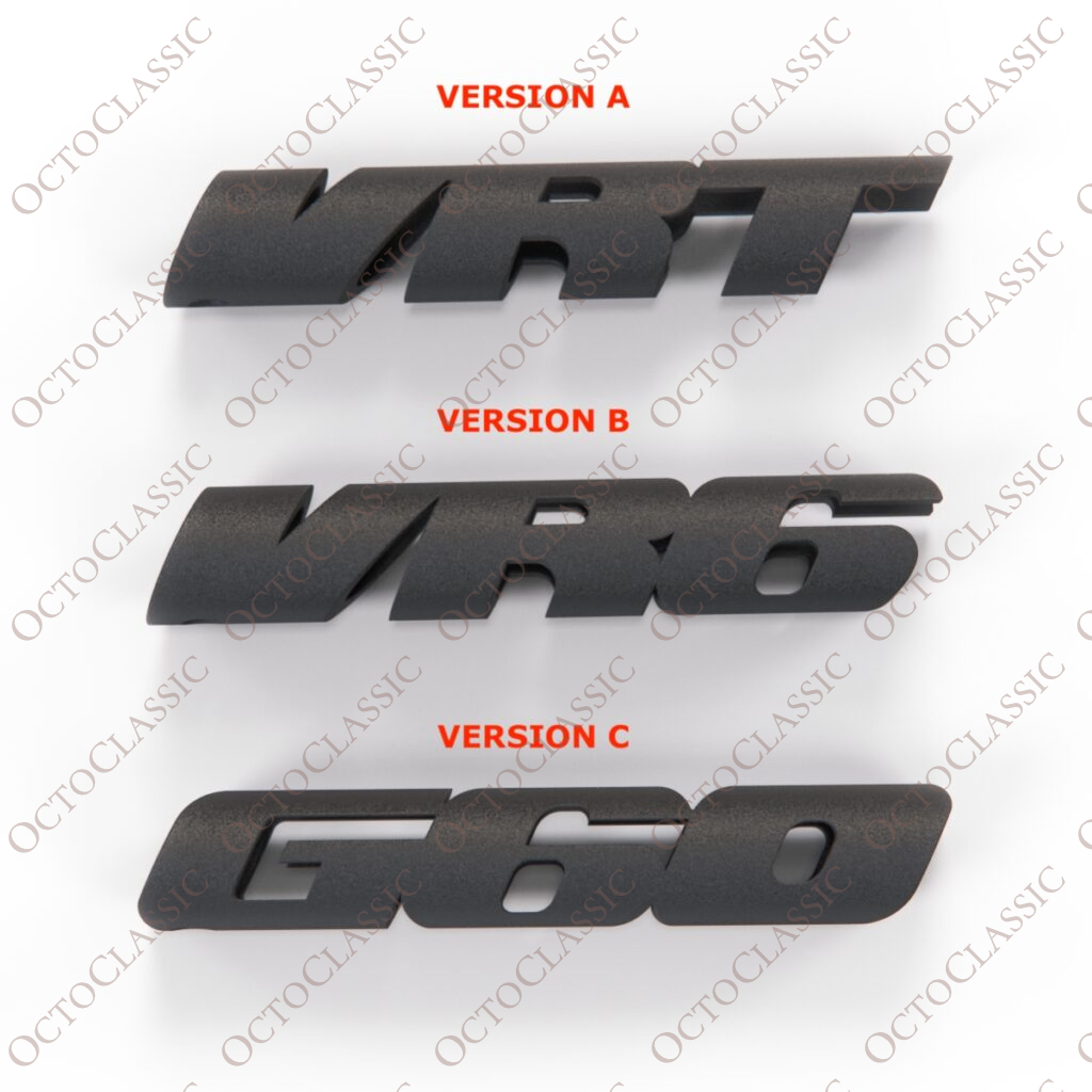 Volkswagen Golf MK2 MK3 Corrado Keyholder Pendant VRT VR6 G60 Black